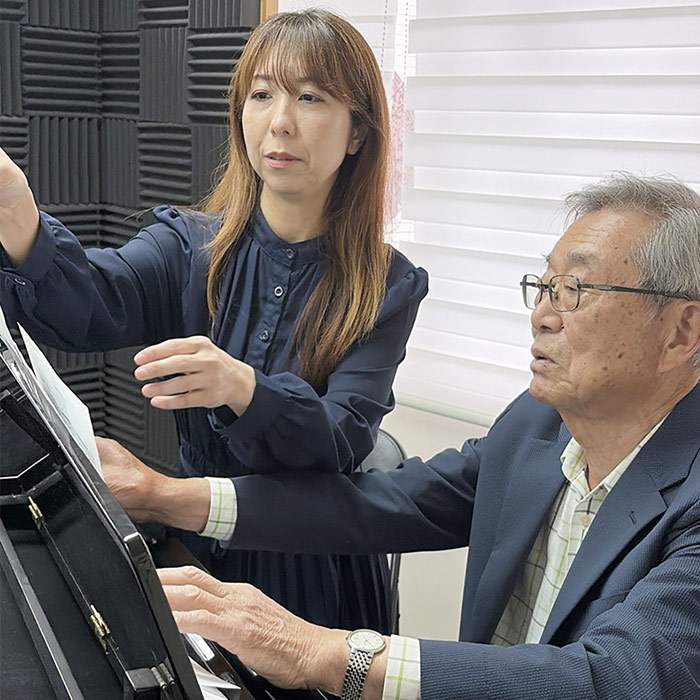 ⼤⼈のための⾳楽レッスンのようす