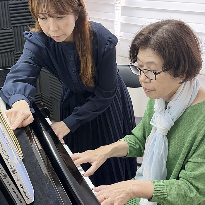 ⼤⼈のための⾳楽レッスンのようす
