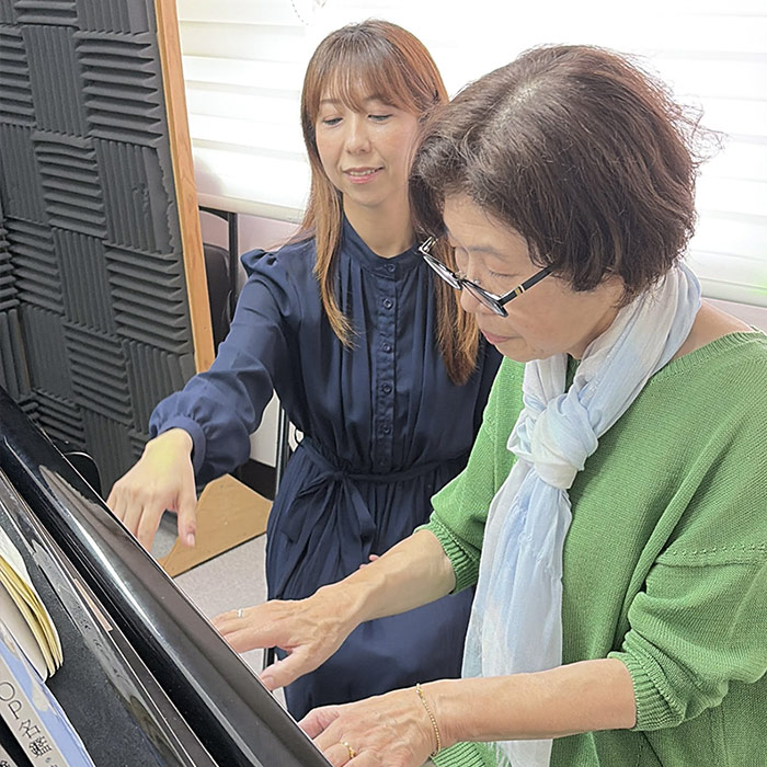 ⼤⼈のための⾳楽レッスンのようす